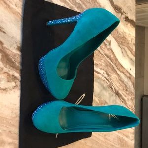 SALE Brian Atwood suede gemstones